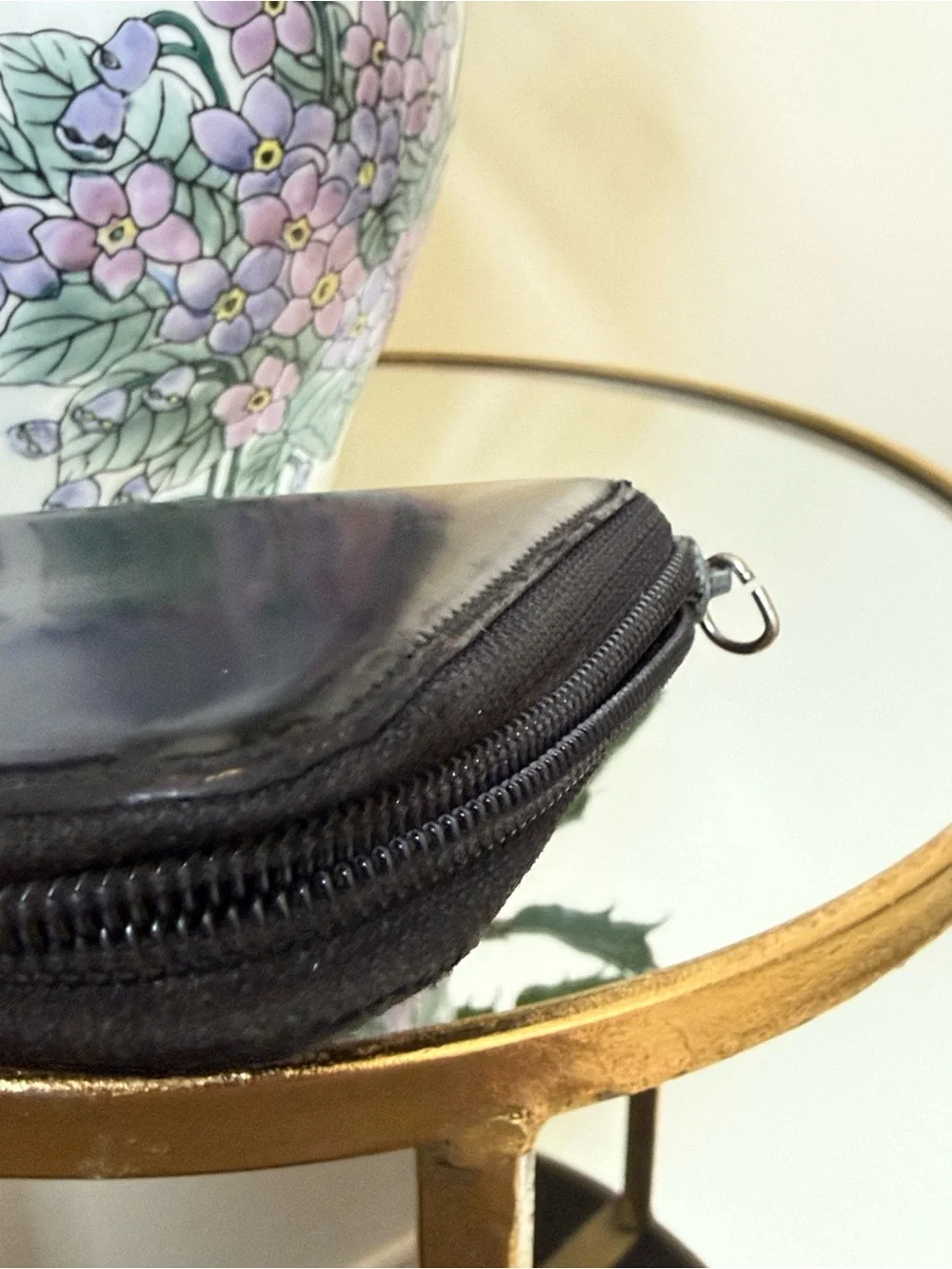 Prada Black Spazzolato Patent Leather Continental Zip Wallet Vintage - Picture 8 of 10